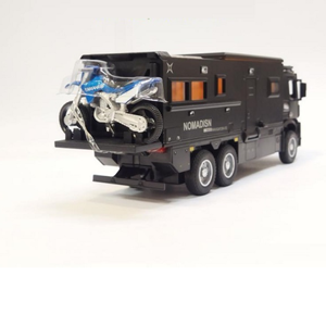 ماشین اسباب بازی کامیون کمپر مرسدس بنز مشکی مقیاس 1:24 BENZ NOMADISN_اسباب بازی